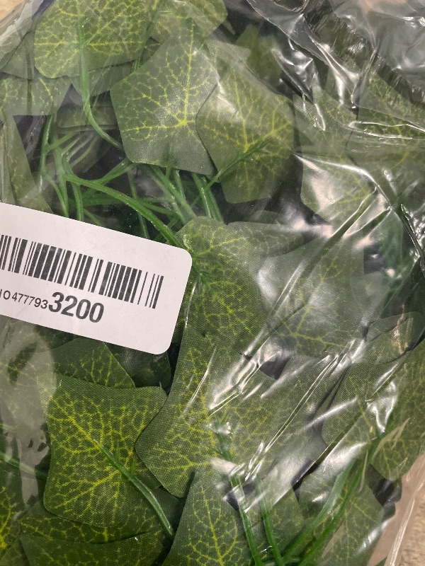 Photo 1 of 12 Pack Fake Vines for Room Decor Artificial Ivy Garland with Clip Green Flowers Hanging Plants Faux Greenery Leaves Bedroom Aesthetic Decor for Home Garden Wall Wedding