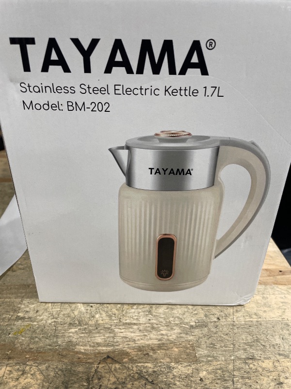 Photo 1 of ***DAMAGED - SEE NOTES/PICTURES***Tayama Cool Touch Stainless Steel Electric Kettle 1.7L