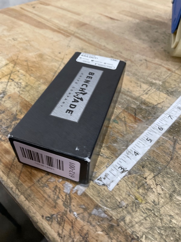 Photo 1 of **FACTORY SEALED** Benchmade - Bailout Tactical EDC Knife, Plain Edge, Tanto Blade with Black Aluminum Handle (537GY-03)