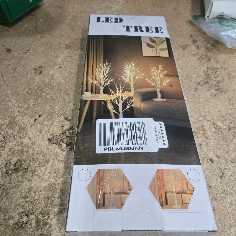 Photo 1 of 144 LED Birch Tree Lights with Remote Control, DIY Artificial Tree Lamp with Timer, Twinkle Lighted Tree 3 AA or USB Powered, Fairy Light Spirit Tree for Bedroom Easter Decor (White)