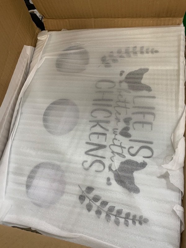 Photo 1 of ?Tgeyd Chicken Feeder Box 30 lbs Galvanized Metal, 6 Feeding Ports, Comes with Metal Feeder Box Stands for Chickens, Ducks, Geese