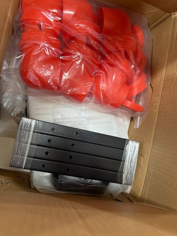 Photo 1 of ?Tgeyd Chicken Feeder Box 30 lbs Galvanized Metal, 6 Feeding Ports, Comes with Metal Feeder Box Stands for Chickens, Ducks, Geese