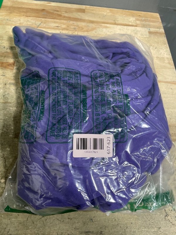 Photo 1 of **PURPLE, NOT GREEN** Hanes Men's Pullover EcoSmart Hooded Sweatshirt, Deep Forest, Medium