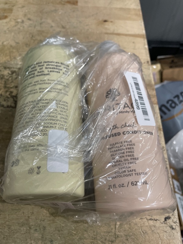 Photo 1 of *BROKEN CAP* Hairitage Biotin + Castor Oil Shampoo and Conditioner Set - Volume + Moisture - Sulfate Free + Color Safe - Women + Men Hydrating Repair Shampoo Conditioner