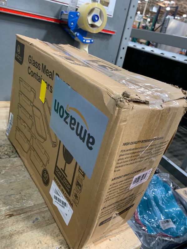 Photo 1 of [8-Pack,30 oz]Glass Meal Prep Containers,MCIRCO Glass Food Storage Containers,Airtight lunch Containers with Lids, Microwave, Oven, Freezer and Dishwasher, White