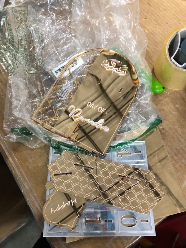 Photo 1 of ***DAMAGED - SEE NOTES/PICTURES***
OLEEK Ramadan countdown calendar - Ramadan decorations for home 2026 - Ramdan calendar for kids - ramadan decoration - Ramadan table decor - ramadan calendar countdown - ramadan gifts