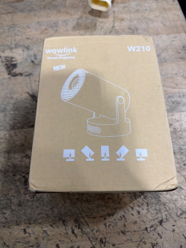 Photo 1 of [Built-in Apps & 2026 Upgraded] Mini Projector with WiFi 6 and Bluetooth 5.4 Support 4K 1080P Auto Keystone 180° Rotatable Projector Portable Compatibile with HDMI/TV Stick/Memory Stick/Laptop, White