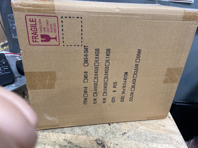 Photo 1 of ***PArts Only*** Amllas 8 Pack Shoe Boxes Clear Plastic Stackable, Large Shoe Storage Organizer with Lids,Drop Side Shoe Containers for Entryway,Sneaker Storage Fit up to US Size 13 (13’’x 10.6”x 8.3”)