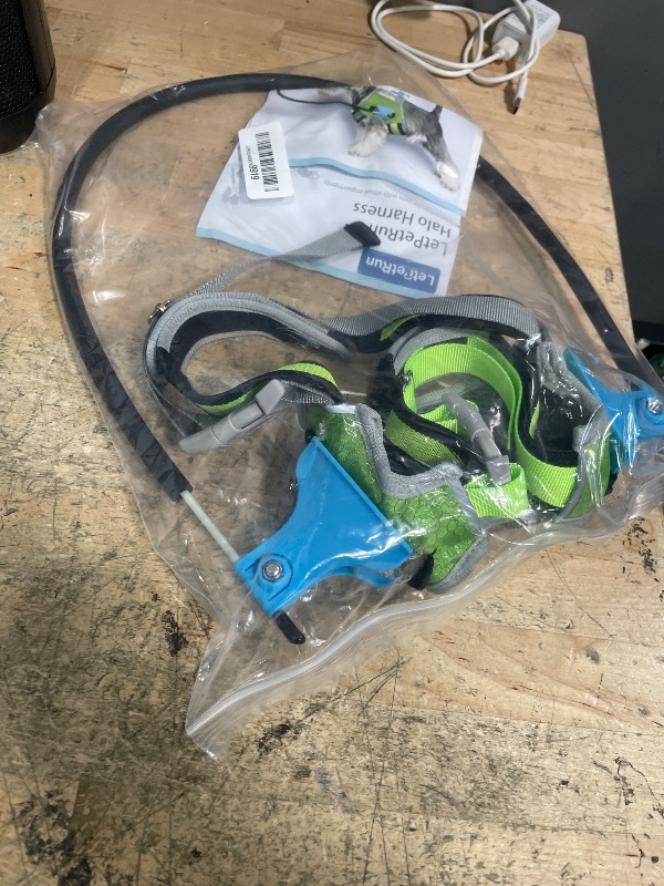Photo 1 of [Updated] LetPetRun Blind Dog Halo Harness, Protective Halo Collar with Reflective Straps, Confidence Building Guiding Device Adjustable Size, Blind Dog Accessories, XS