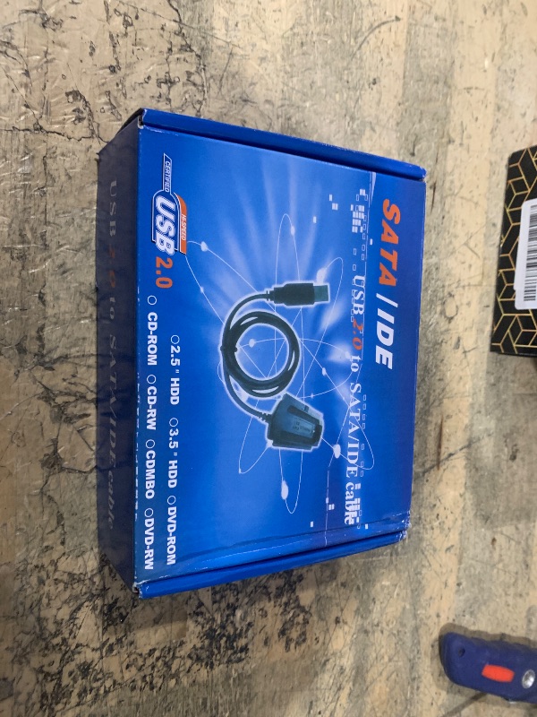 Photo 1 of Warmstor SATA/PATA/IDE Hard Drive to USB 2.0 Adapter Converter Cable for 2.5" 3.5" Hard Disk HDD SSD with External AC Power Supply, Compatible with All Computer System PC Desktop Laptop