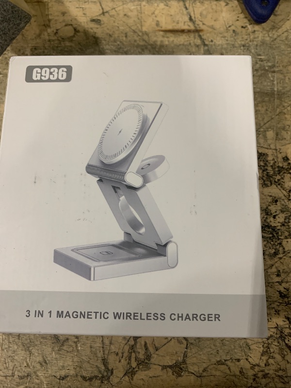 View 2 of 3 in 1 Wireless Charging Station for Apple Multple Devices - Foldable Magnetic Wireless Charger Dock -Travel 18W Charging Pad for iPhone 17 16 15 14 13 12 Pro/Pro Max/Plus/Watch & Airpods All Series
