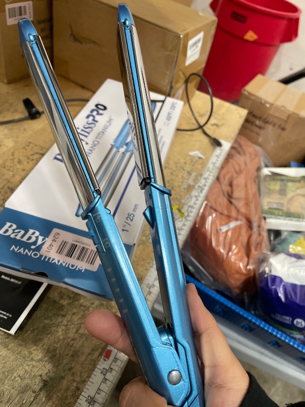 Photo 1 of *Lock latch on flat iron is broken*BaBylissPRO 1" Ultra-Sleek Stainless Steel Styling Iron, Hair Straightener, Waver and Curling Tool in one