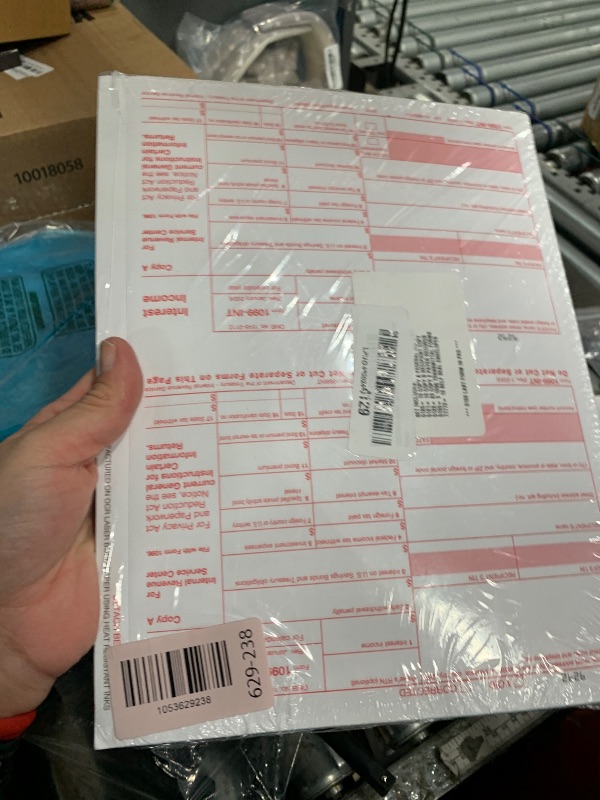 Photo 1 of 1099 INT Interest Tax Forms Set 4 Part 10 Pack for 2025 And Self-Seal envelopes. Kit For 10 Vendors, Laser Forms Designed for QuickBooks and Accounting Software
