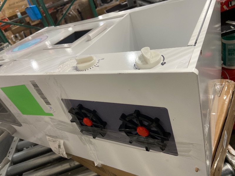 Photo 1 of (SOLD AS PARTS/ DMAGE) Hiphuta Play Kitchen for Kids Wooden Kids Kitchen Playset with Plenty of Play Features Chef Pretend Play Set for Boys and Girls Age Ages 3-10 Toys