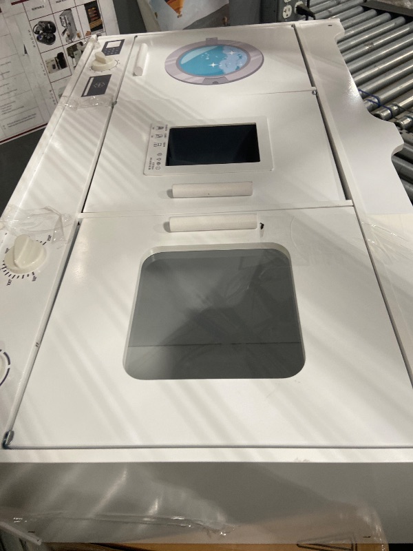 Photo 1 of (SOLD AS PARTS/ DMAGE) Hiphuta Play Kitchen for Kids Wooden Kids Kitchen Playset with Plenty of Play Features Chef Pretend Play Set for Boys and Girls Age Ages 3-10 Toys