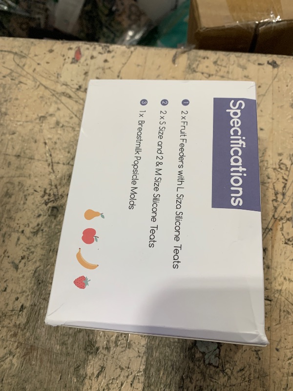 Photo 1 of 2 Pack Silicone Baby Fruit Feeder with Mini Freezer Tray, Breastmilk Popsicle Molds for Baby Teething Relief, Fresh Food Feeder for Safe Infant Self Feeding, Extra Food Pouches