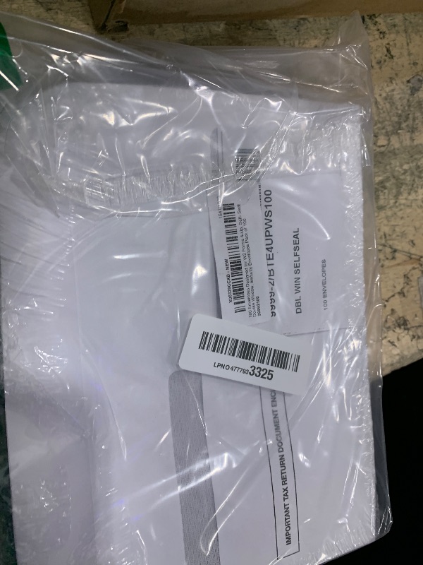 Photo 1 of 100 W2 Self-Seal Envelopes for W-2 4up Forms, Compatiable with QuickBooks Online, ADP Other Tax Software, 5 5/8” x 9”, Security Tint, 100 Pack