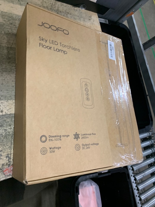 Photo 1 of ** FOR PARTS ONLY ** 
JOOFO Floor Lamp,30W/2400LM Sky LED Modern Torchiere 3 Color Temperatures Super Bright-Tall Standing Pole Light with Remote & Touch Control for Living Room,Bed Room,Office (Black)