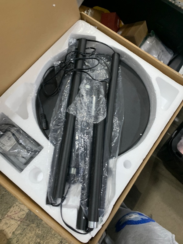 Photo 1 of ** FOR PARTS ONLY ** 
JOOFO Floor Lamp,30W/2400LM Sky LED Modern Torchiere 3 Color Temperatures Super Bright-Tall Standing Pole Light with Remote & Touch Control for Living Room,Bed Room,Office (Black)