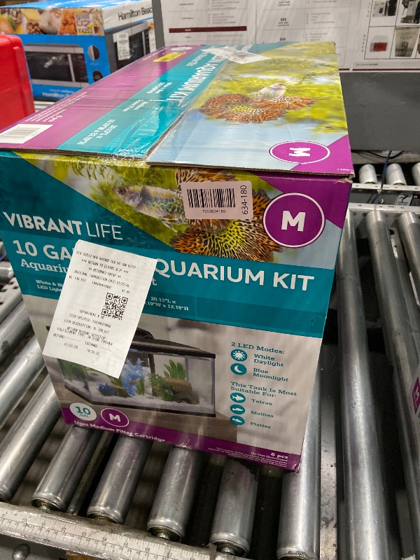 Photo 1 of ***missing hardware***Vibrant Life 5 Gallon Aquarium Starter Kit with Blue & White LED Lights