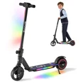 Photo 1 of ** missing charger***SIMATE Electric Scooter for Kids Ages 6-14, Kick Scooter with LED Display & Colorful Lights , Dual Braking System & Foldable,130W Powerful Motor,Top 8.7mph & 5 Miles