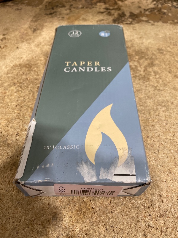 Photo 1 of 12 Pack Pink Taper Candles - Taper Candles 10 Inch Dripless, Smokeless & Unscented - 8 Hours Long Burning - Tall Candlesticks - Ideal for Weddings, Dinner Parties, Home Decor, Birthday Party