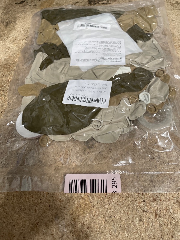 Photo 1 of 140Pcs Netural Balloon Garland Arch Kit, 5 10 12 18inch Brown Beige Nude Tan Balloons for Birthday Party Netural Bear Baby Shower Decorations