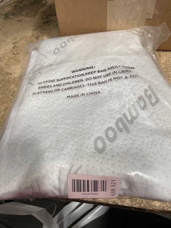 Photo 1 of 100% Waterproof Pillow Protectors Standard 20x26 Pair Zippered Pillow Case, Pillow Cover, Guaranteed Noiseless Pad, Ultra Plush Absorbent (Viscose Made from Bamboo), White 2 Pack