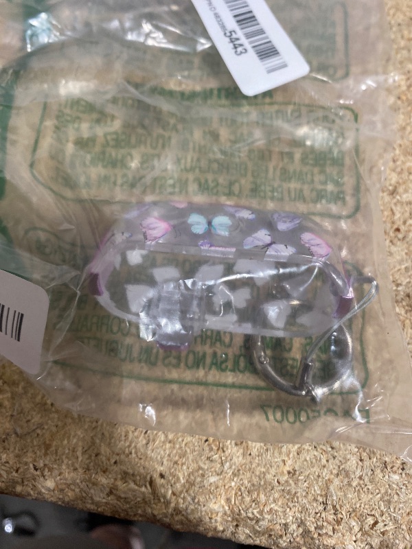 Photo 1 of ** no top**
Polislime for AirPods Pro 2 Case Cover with Lock, Clear TPU Floral Cute Protective Case for Apple AirPod Pro 2nd/1st Generation Cases Women Girly,with Keychain & Cleaner Kit - Purple Butterfly