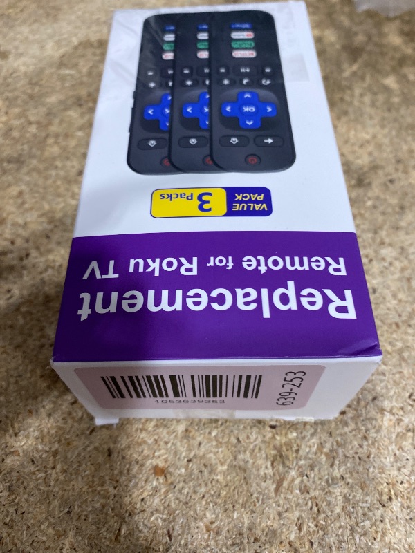Photo 1 of (Pack of 3) Replacement Remote Control for Roku TV, Compatible with TCL Roku/Onn Roku/Hisense Roku/Westinghouse Roku/Sharp Roku/Philips Roku Smart TV