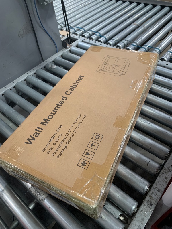 Photo 1 of ***STOCK IMAGE FOR REFERENCE*** Bathroom Wall Cabinet, 23x25 Inch Farmhouse Medicine Cabinet Over Toilet with Drawer 2 Doors, Motion Lighting & Adjustable Shelves, White Above Toilet Storage for Laundry, Kitchen