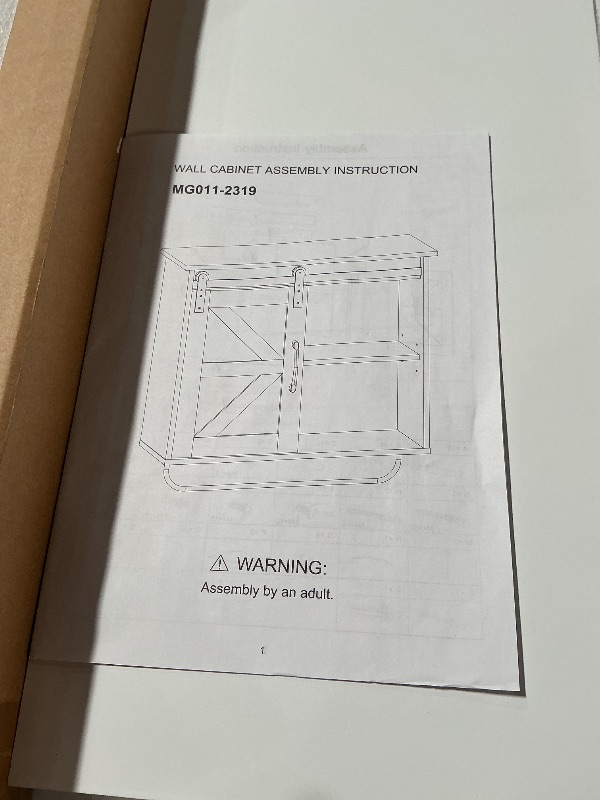Photo 1 of ***STOCK IMAGE FOR REFERENCE*** Bathroom Wall Cabinet, 23x25 Inch Farmhouse Medicine Cabinet Over Toilet with Drawer 2 Doors, Motion Lighting & Adjustable Shelves, White Above Toilet Storage for Laundry, Kitchen