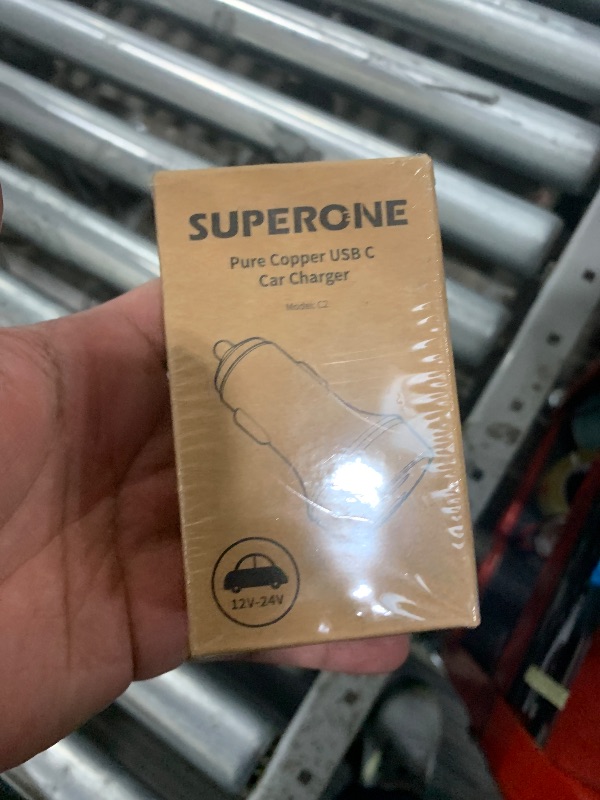 Photo 1 of [Pure Copper] USB C Car Charger, SUPERONE 45W Dual USB Car Charger Adapter with 27W/20W PD Port, Fast QC3.0 LED Voltmeter for iPhone 17 16 15 14 Max/Pro/Plus/Mini, Pixel 9/8/7, Samsung S25/S24 More