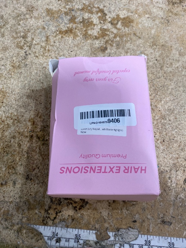 Photo 1 of 12 Inch Curly Ponytail Extension - Clip in Ponytail Hair Extensions, Natural Claw Clip Ponytail Extension, Synthetic Clip on Ponytails for Women (Color: Chestnut Brown with Blonde Highlights)