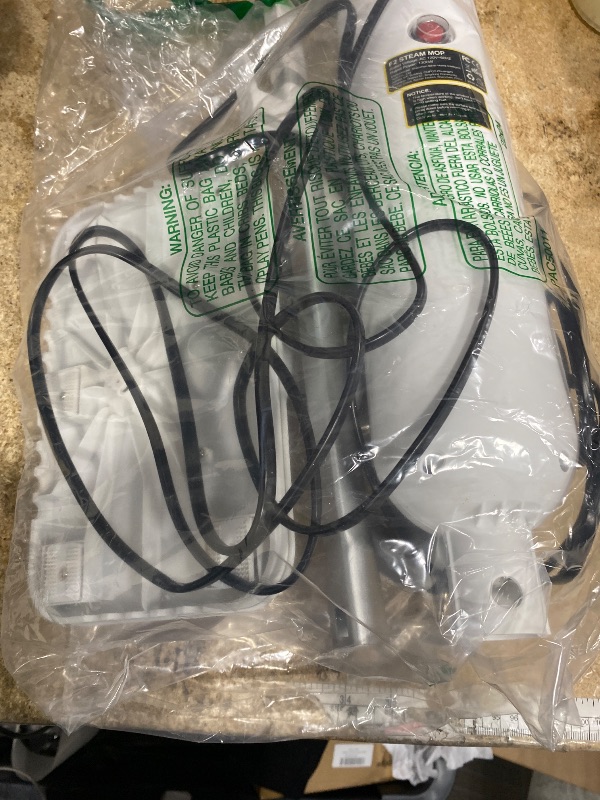 Photo 1 of ***MISSING  ALL MOP PADS & SMALLER ATTACHMENTS*** Hivroo F2 Steam Mop,12-in-1 Handheld Steam Cleaner,Powerful Detachable Steam Mop for Floor Cleaning,360ML Tank,15FT Power Cable,Scrubbing Steam Cleaner for Home,Hardwood,Tile,Grout,Furniture-White