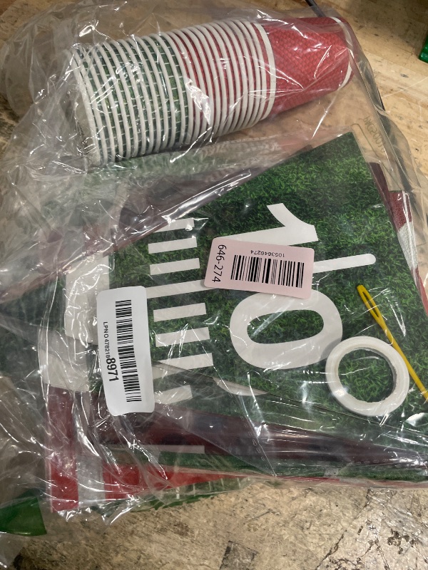 Photo 1 of 123 Pcs Football Tableware Set – Game Day Disposable Plates, Cups, Napkins, Tablecloths, and Banners Party Supplies for Tailgate, Sports Events, and Football-Themed Birthday Party Decorations