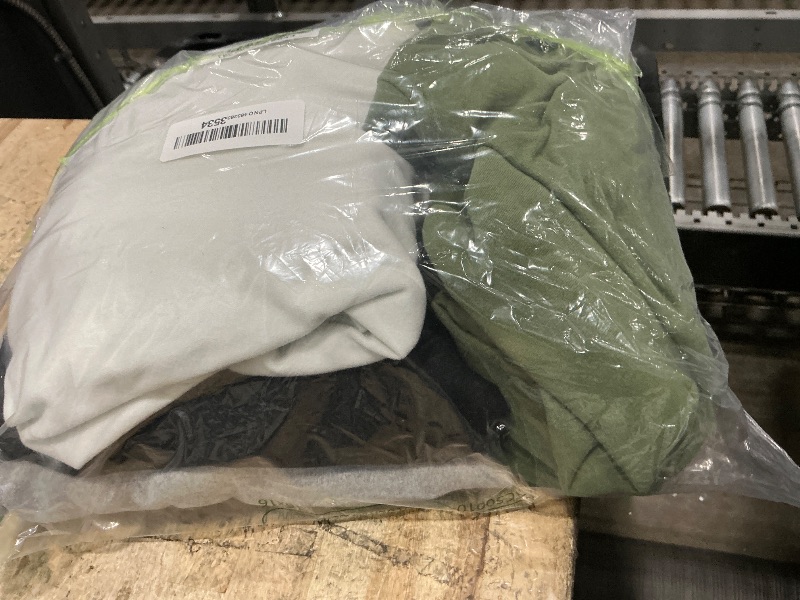 Photo 1 of **PARTIAL SET/ MISSING BLACK TOP*** Oakgarde  Womens Long Sleeve Cropped Sweatshirts Crew Neck Loose Fit Pullover Thermal Tops(Black, White, Light Gray, Army Green,Small)