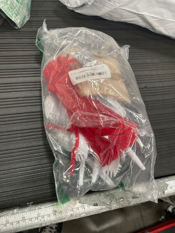 Photo 1 of 100 Set Fork Creativity Set, Plastic Sporks Red Pipe Cleaners Clever Eyes Popsicle Stick,Make Your own Forky