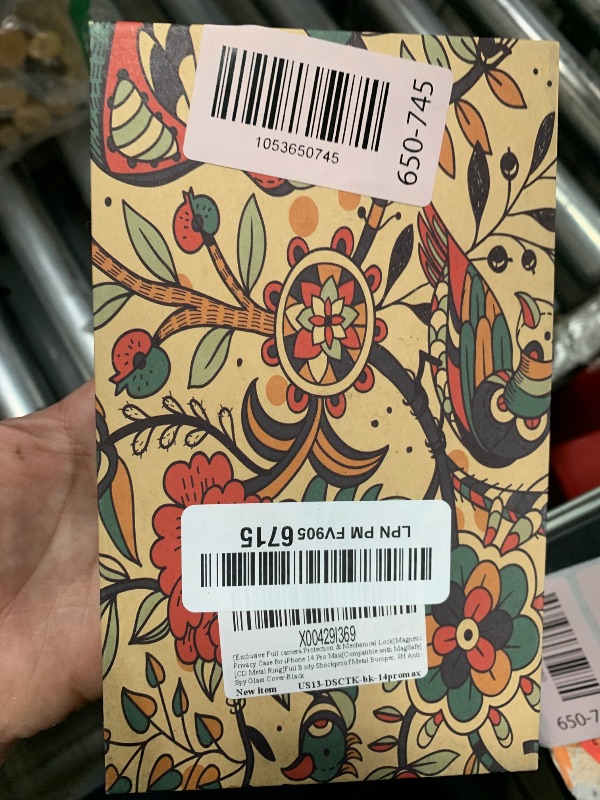 Photo 1 of [Full Camera Protection& Mechanical Lock]Magnetic Privacy Case for iPhone 14 Pro Max[Compatible with MagSafe][CD Metal Ring]Full Body Shockproof Metal Bumper, 9H Anti Peeping Glass Cover-Dark Black