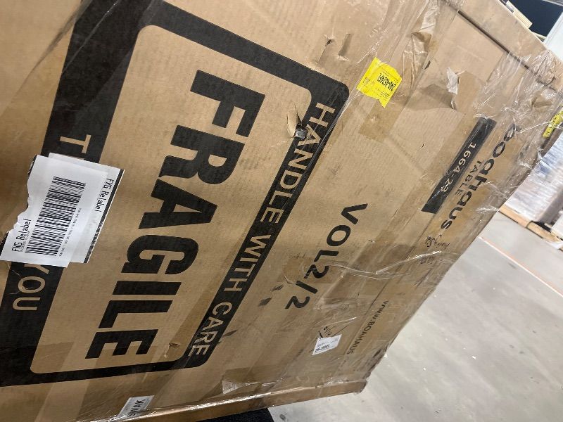 Photo 1 of **missing box 1** Boahaus Amelia Large Makeup Vanity Desk with Dimmable LED, 2 Bluetooth Speakers, USB Type C & Type A, 110 V Power Outlet, 11 Drawers, Crystal Knobs, Premium White
