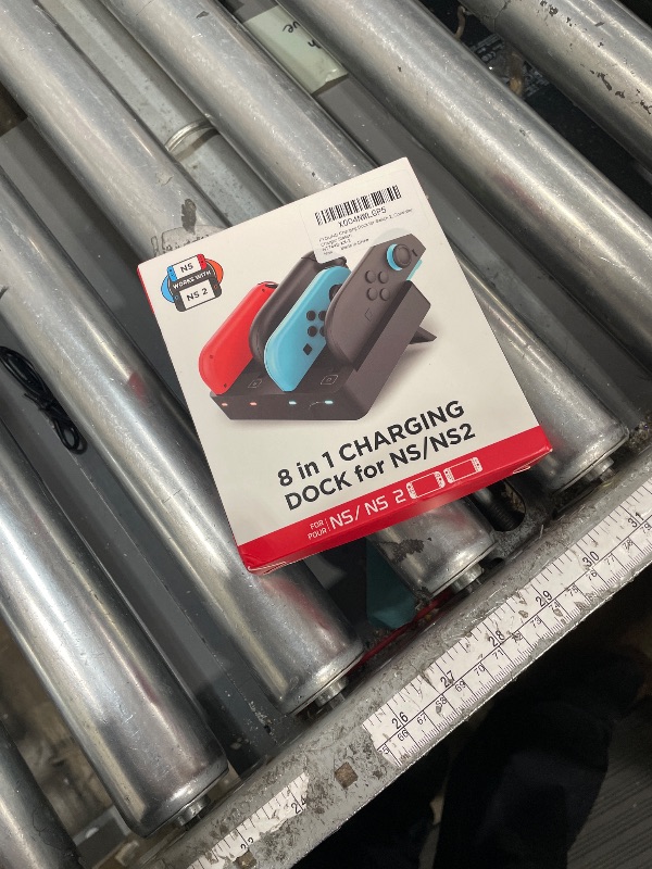 Photo 1 of [Switch 2/1 Both] Controller Charger Dock, FYOUNG Charging Dock for Nintendo Switch 2 2025, 8 in 1 Portable Dual-Direction Magnetic Fast Charger Staion for JoyCon 2 Accessories with USB Type-C Cord