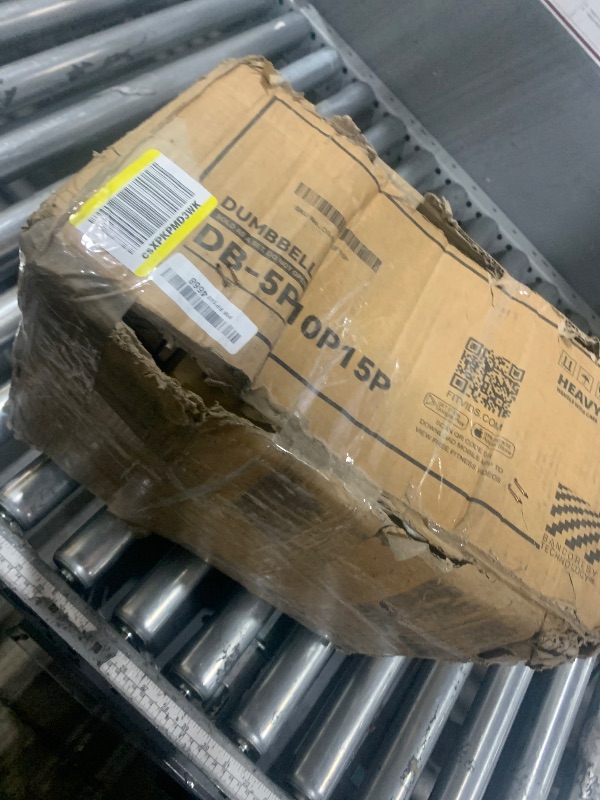 Photo 1 of ****PARTS ONLY***Fitvids 100 LB Rubber Coated Hex Dumbbell Set with Storage Rack, 5-25LB Hand Weight Set with Anti-Slip Grip for Home Gym