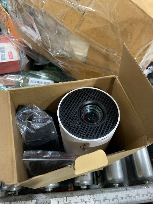 Photo 1 of [Built-in Apps & 2026 Upgraded] Mini Projector with WiFi 6 and Bluetooth 5.4 Support 4K 1080P Auto Keystone 180° Rotatable Projector Portable Compatibile with HDMI/TV Stick/Memory Stick/Laptop, White