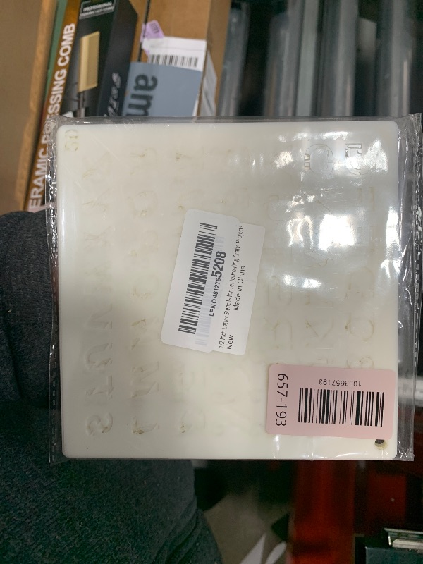 Photo 1 of 1/2 Inch Letter Stencils for Painting, 30 Pcs Reusable Small Alphabet Letters and Numbers Stencil for Bullet Journaling Crafts Projects