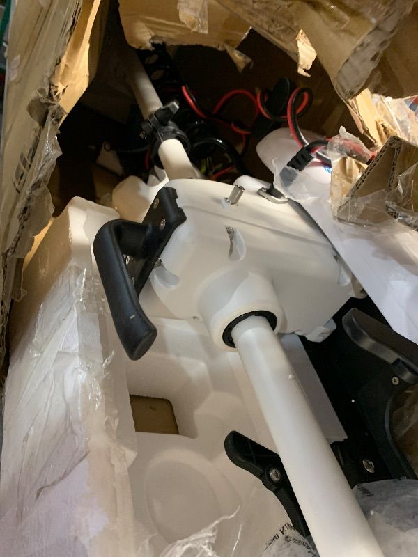 Photo 1 of ***DAMAGED BOX*** AQUOS Haswing CaymanB Bow Mount Electric Trolling Motor with Wireless Remote- 55 Lb. Thrust, 54in. Shaft, Saltwater & Freshwater