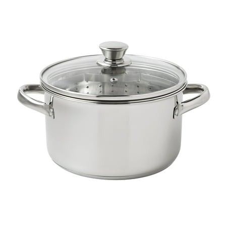 Photo 1 of **MISSING LID**(READ NOTES)
Mainstays Stainless Steel 4-Quart Steamer Pot with Glass Lid Induction Compatible Dishwasher Safe Veggies Fish