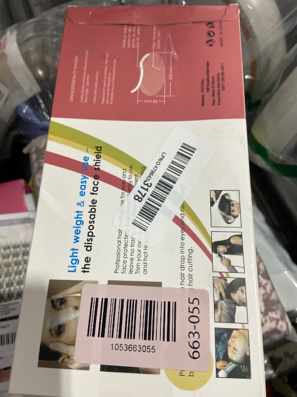 Photo 1 of 100 PCS Microblading Makeup Shower Face Shields Visors, Disposable Face Shields Masks for Hairspray Salon Supplies and Eyelash Extensions Eye Eyelid Surgery Aftercare