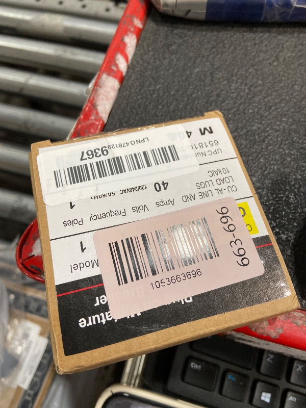 Photo 1 of 1-Pole 40 Amp Circuit Breaker, Replacement for QO140 Breaker, Compatible with QO Load Centers, CSED and NQOD Distribution Panels, Thermal Magnetic Protection, 120/240V