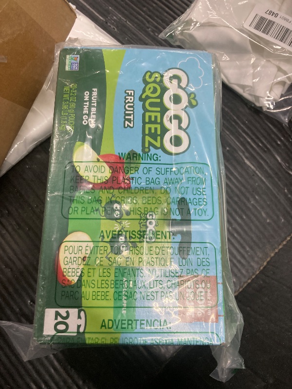 Photo 1 of ***BB 11/06/2026***GoGo squeeZ Fruit on the Go, Apple Apple, 3.2 oz (Pack of 20), Unsweetened Fruit Snacks for Kids, Gluten Free, Nut Free, and Recloseable Cap, BPA Free Pouches (Packaging May Vary)