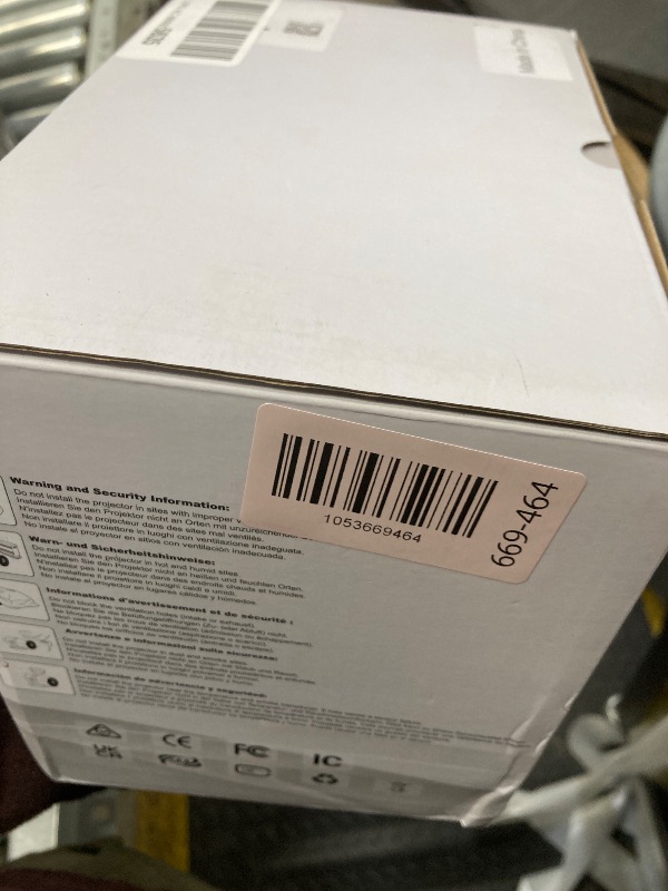 Photo 1 of **MISSING REMOTE***WISHOLY Mini Projector with WiFi and Bluetooth, Portable Movie Projector with 180° Rotatable, 1080P HD Supported, Auto Vertical Keystone, Compatible with Smartphone, TV Stick, Laptop, HDMI, USB